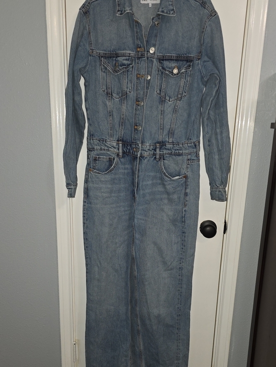 Zara Pants - Zara Light Blue Denim Jumpsuit